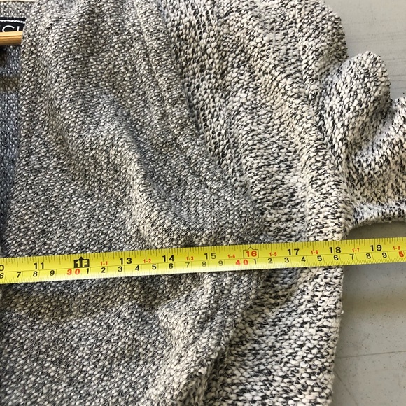 BNCI by Blanc Noir Womens Sweater Cardigan Open Front Waterfall Knit Size Small - Picture 5 of 7